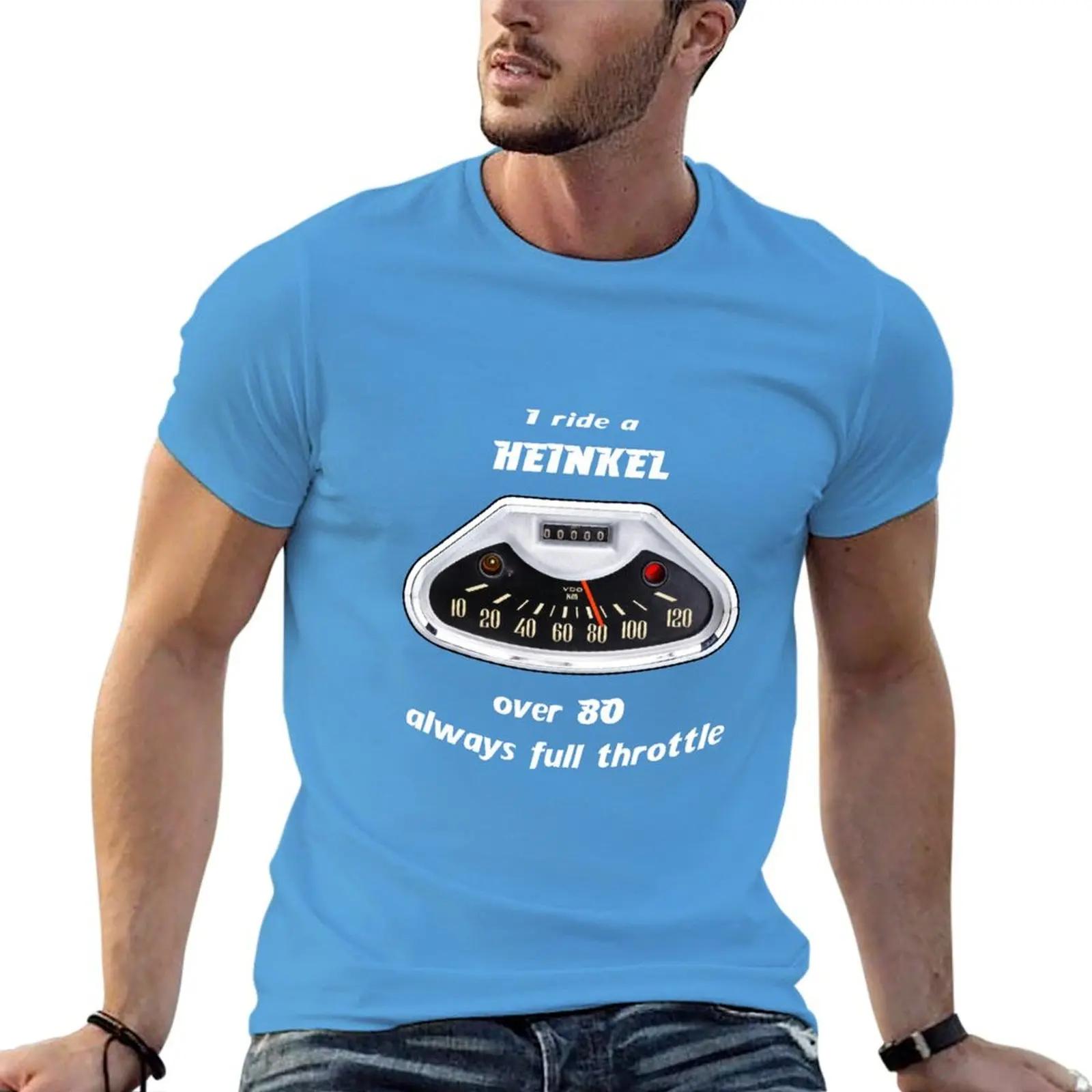 I ride a Heinkel T-Shirt plus size tops customizeds vintage mens graphic t-shirts big and tall S