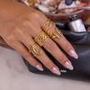 Yori Hot Style Stainless Steel Open Adjustable Ring 18K PVD Plated High Quality Charm Stylish Golden Jewelry New