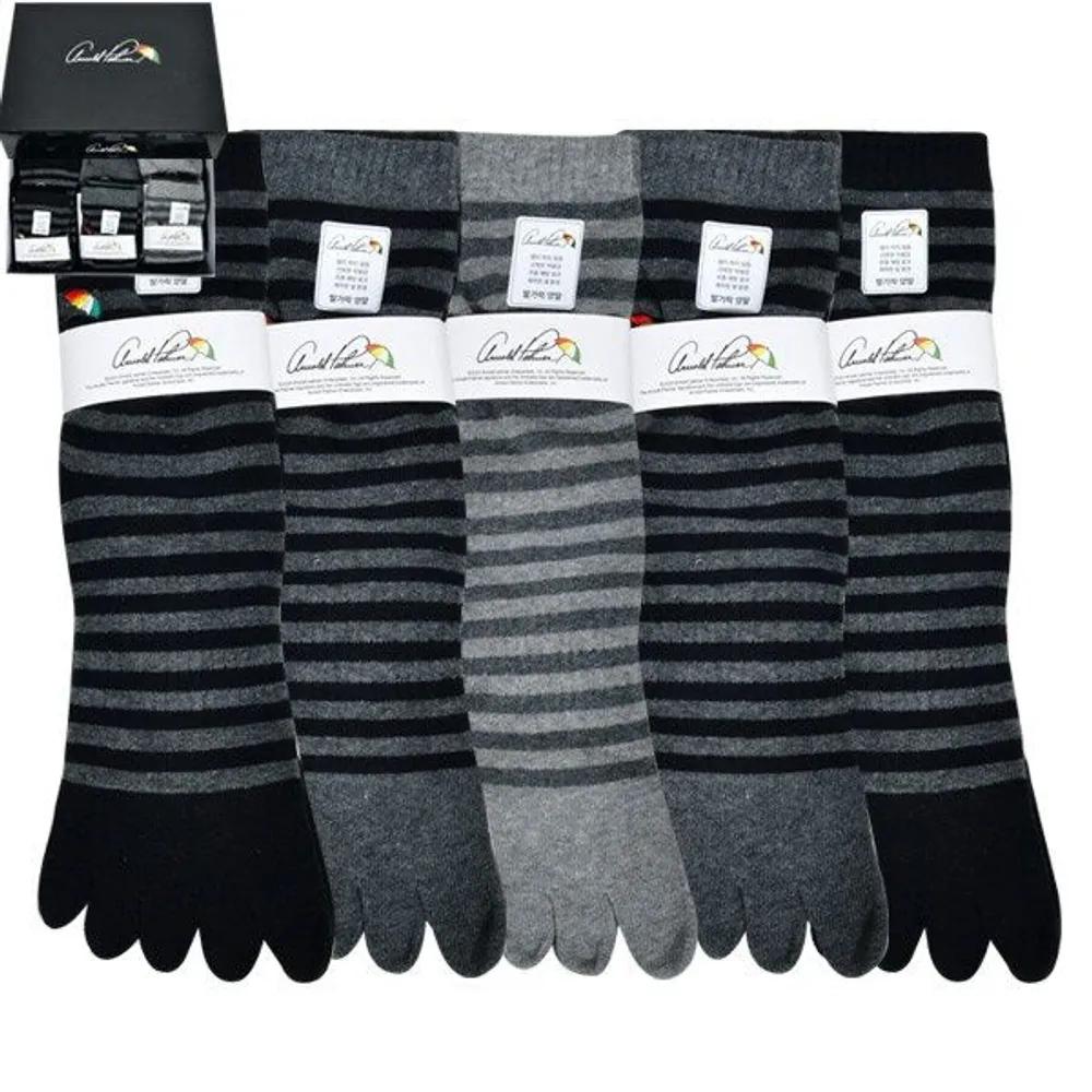 Arnold Palmer Simple Stripe Design Gentlemen s File Toe Ankle Socks 0056df Random shipping (5 pairs) 26cm