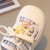 Wiosenne Dziecięce Płócienne Buty Nowa Moda Wszechstronne Buty dla Dziewczynki Oddychające Proste na Grubej Podeszwie Buty Codzienne Retro Antypoślizgowe Sneakersy dla Dziewczynki