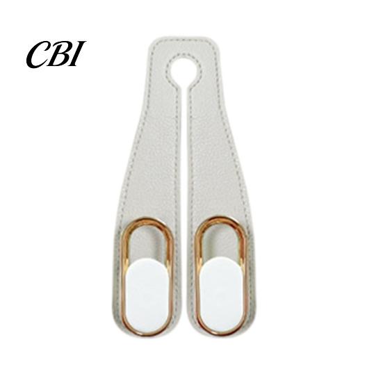 Rear Seat Storage Solutions Universal Car Hook Hanger, Faux Leather Back Durable Hooks Foldable Interior Organizer for Hanging Groceries And Handbags
