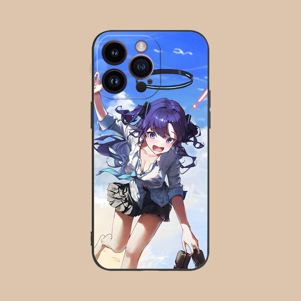 Blue Archive Yuuka Matte TPU Mobile Phone Case for iPhone 17 16 15 14 13 12 11 X XR XS 8 7 Air Pro Max Plus Mini Colorful Cover