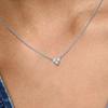Pandora Solid Color Decoration 925 Silver Cubic Zirconia Necklace Women necklace 393014C01