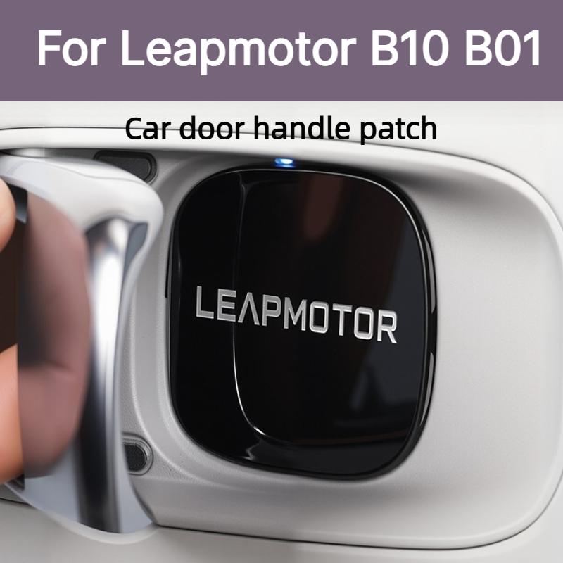 For Leapmotor B10 B01 Inner Door Bowl Sticker Handle Protective Sticker Stainless Steel Decorative Car Accessories