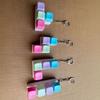 Unzip Button Creative Unzip Square Keyboard Small Toy Pendant Macaron Unzip Keycap Keychain