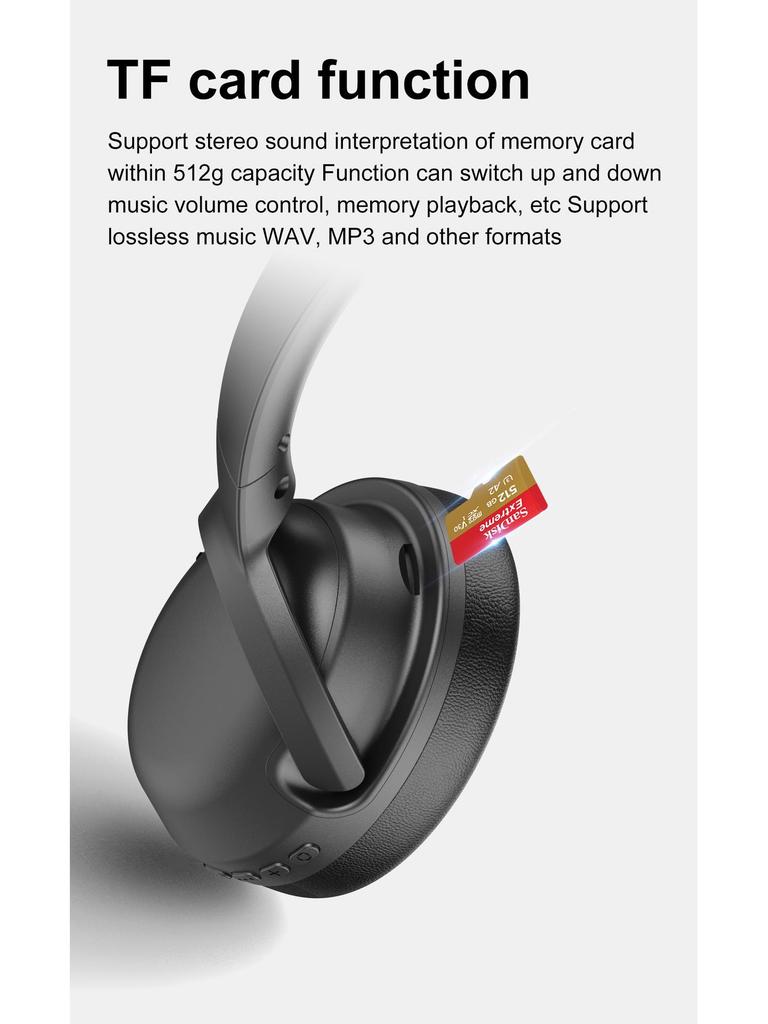 OY531 Wireless Over-Ear ANC Gaming Headphones with Stainless Steel Headband