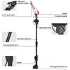 18V 6 Inch Telescoping Pole Electric Chainsaw Cordless Rechargeable High Branch Saw Garden Tree Pruning Tool