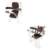 Kids Bike Seat Stable Portable with Backrest Protective Child Rear No Belt