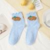 Women's Pile Socks Cute Socks for Women Spring and Autumn Mid-tube Socks Pure Cotton  Ruffled Long Socks