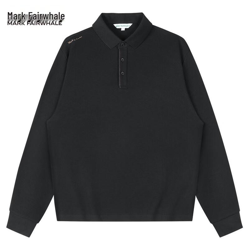 Mark Hua Fei Men's Pure Cotton Embroidered Polo Shirt