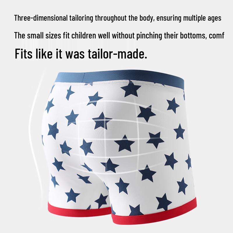 MiiOW Boys' Antibacterial Cotton Boxer Briefs