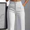 2026 Women's High-Waisted Drapey Straight Suit Trousers