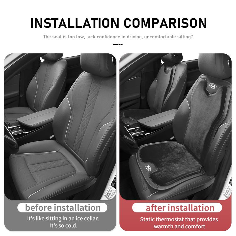 For KIA Car Cushion Flannel Plush Seat Pad Auto Accessories Rio K5 K2 Sportage Ceed Sorento Picanto Stinger Soul wspy00