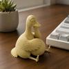 Cute Duck Desk Ornaments Daydreaming Figurine, Minimalist Holding An Egg Sculpture, Resin Nordic Room Decor Animal Statue, Creative Desktop