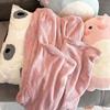 A Bao Xi Women's Coral Fleece Winter Pajama Cardigan Set - Flannel Wear for Girls & Students, Indoor/Outdoor