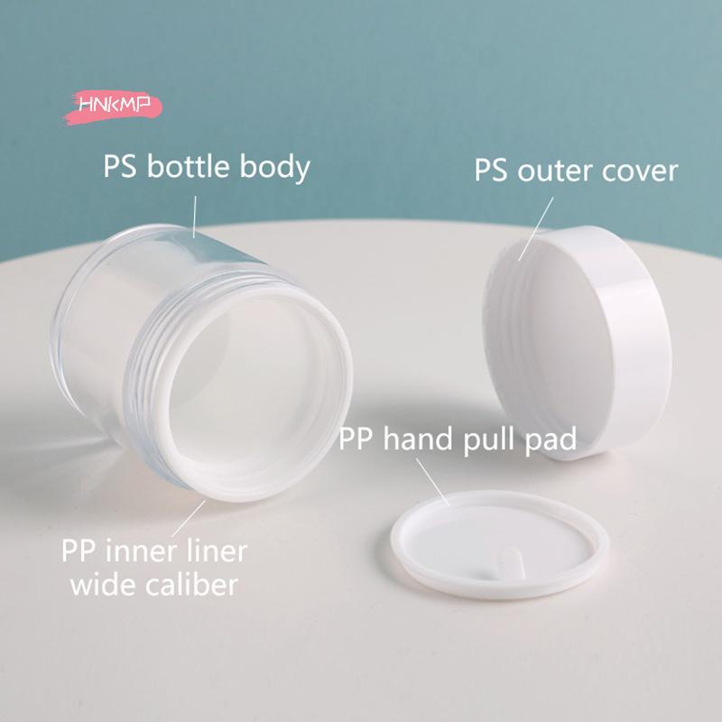 Refillable Cosmetic Cream Jar 20/30/50g Round Travel Lotion Body Butter Makeup Containers Face Cream Lotion Empty Bottle