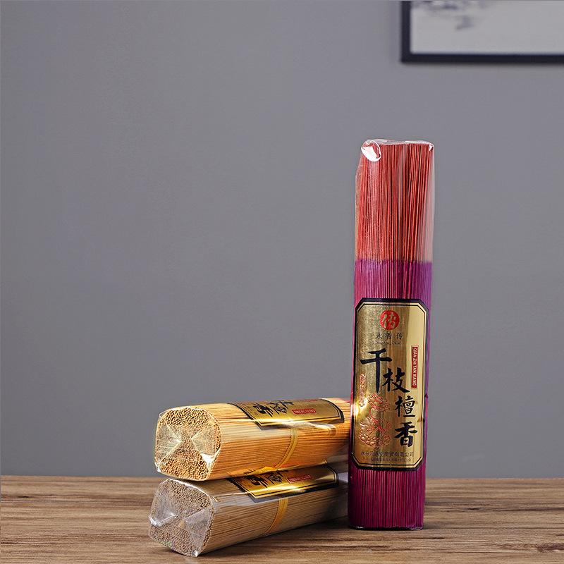 1000 Pieces/lot Smokeless Sandalwood Incense Sticks 500g Traditional Handmade Guanyin Worship Buddha Bamboo Stick Incense