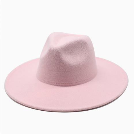 Cappello a tesa larga con visiera piatta da coppia uomo e donna autunno e inverno cappello a cilindro di lana cappello da jazz da gentiluomo