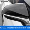 For Lexus NX 250 350 350H 450H    2024 2025 Carbon Fiber Rearview Side Mirror Cover Trim Protection Cap Accessories