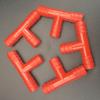 100Pcs Nipple Drinker Tee Tube Connector Diameter 8mm Plastic Rabbit Chicken Quail Doves Pets Connecting Pipe Farm Equipments
