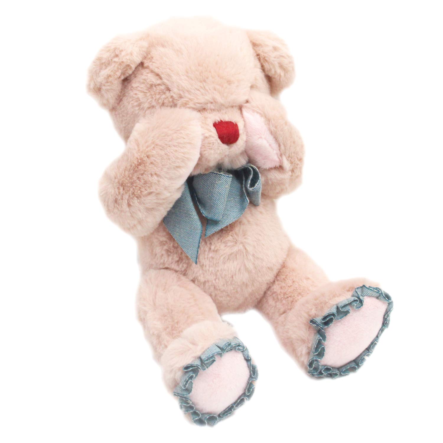 

Take Off Plush Toy with Music Box Peek-A-Boo Bear, Small, Pink, розовый