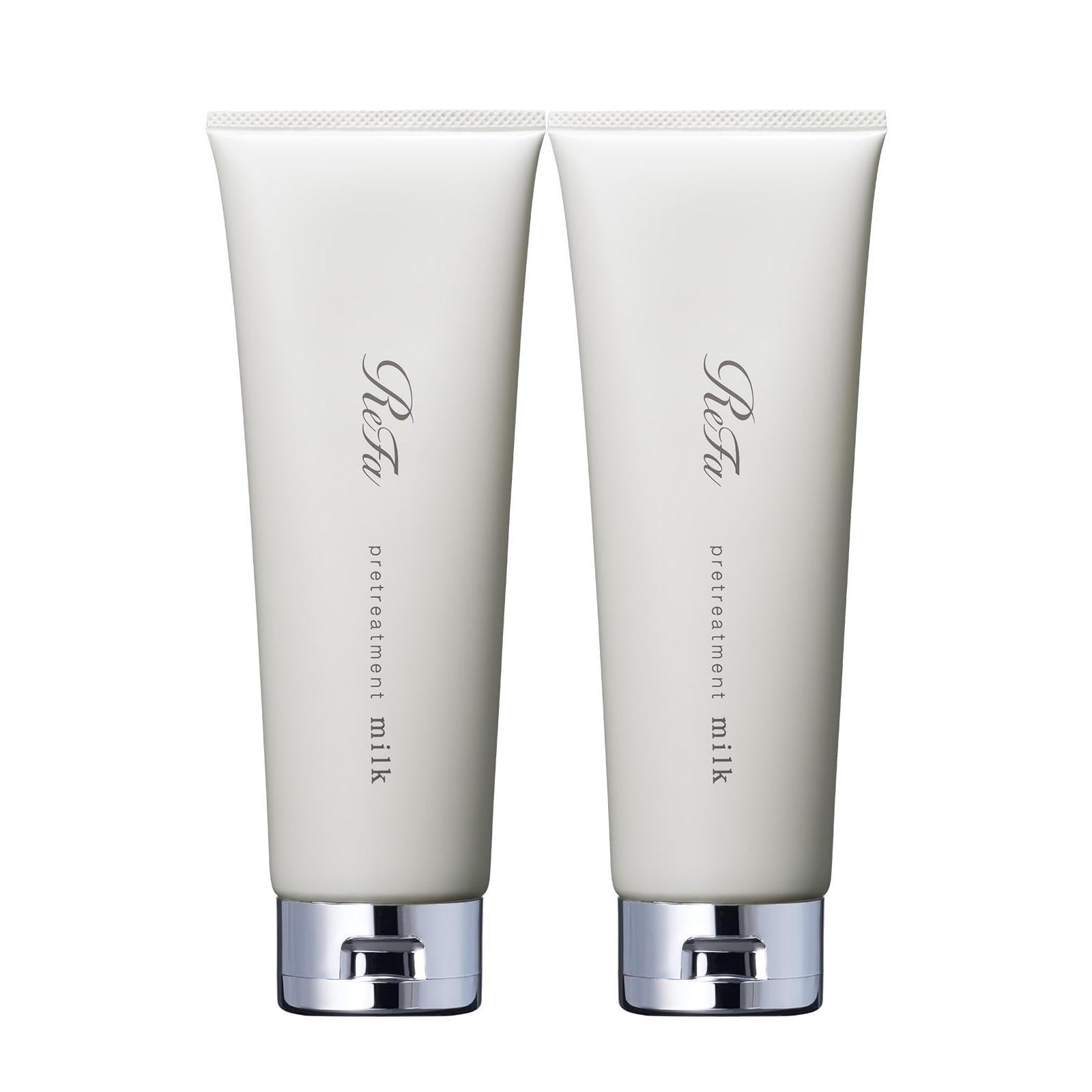 ReFa MILK PROTEIN White Pre-Hair Pack 2pcs Set - Nourishing Hair Care Protein Treatment