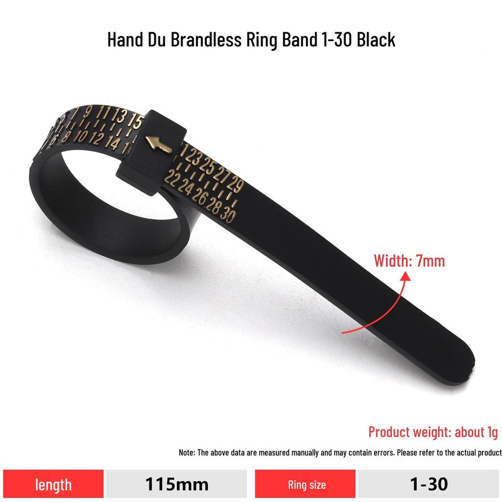 Adjustable Ring Sizer Belt for Finger Measurement