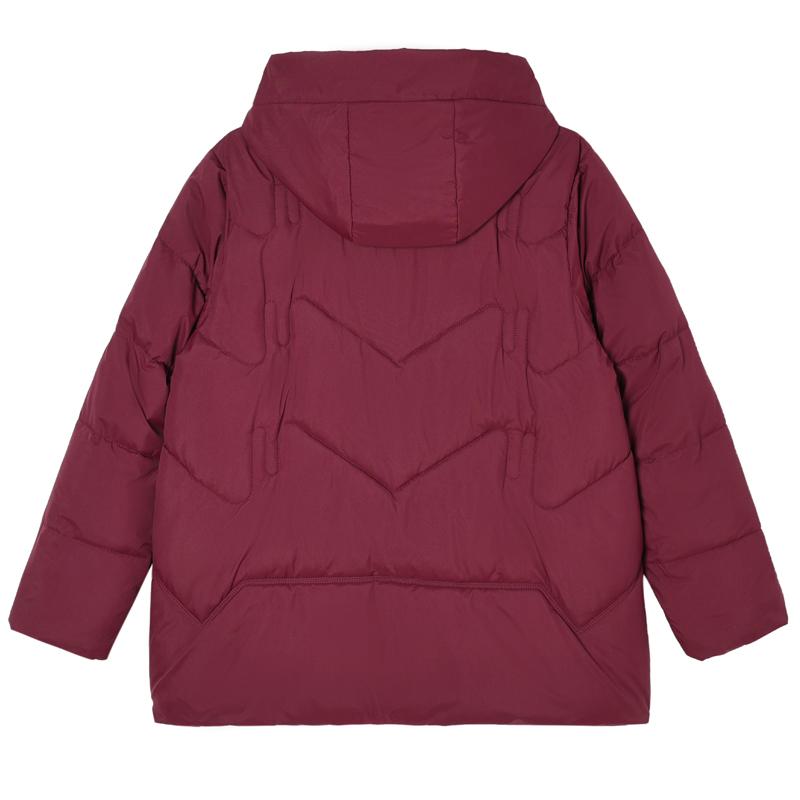 Plus Size XL-5XL Middle Age Woman Winter Coats Hooded Elegant Loose Thick Warm Embroidery Parkas Female Jacket