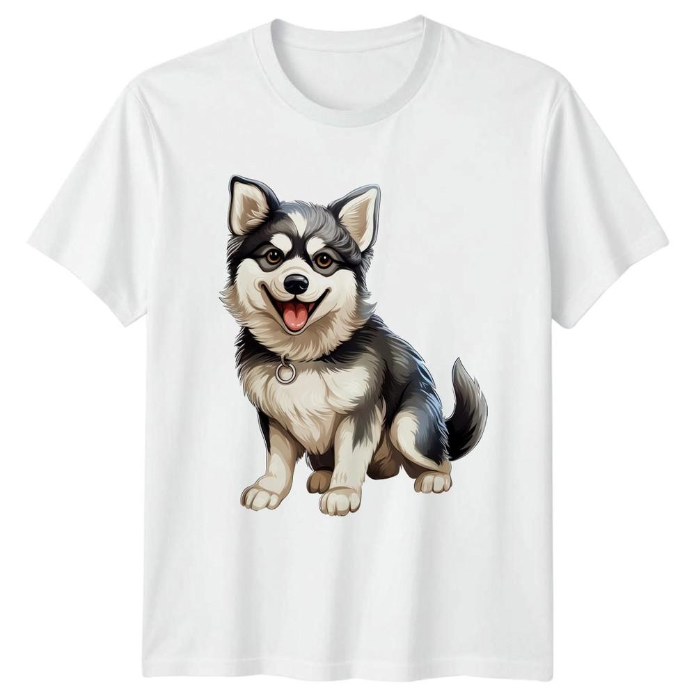 Siberian Husky Puppy Dog Animals Unisexs TShirt Unisexs Tee Graphic Unisex Top S