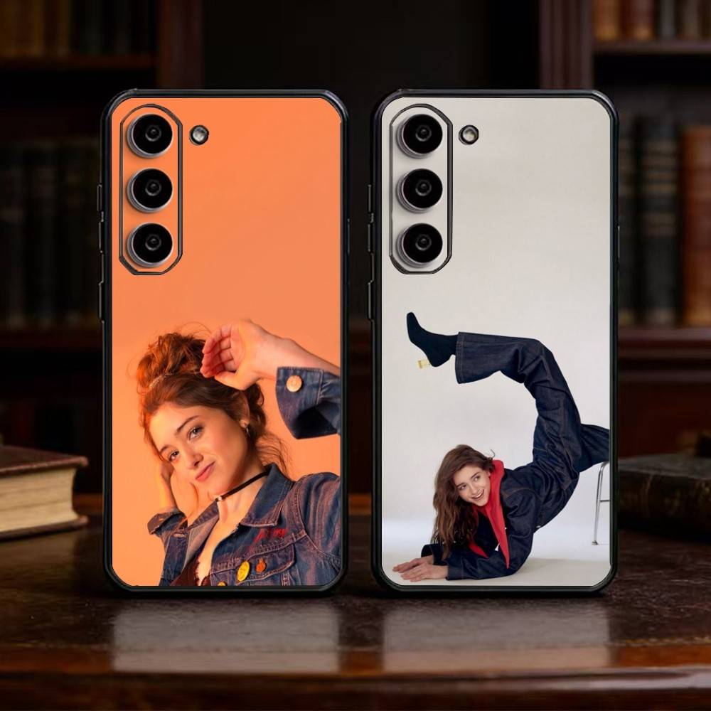 Retro Chic Vibe Natalia Dyer Phone Case For Samsung Galaxy A91,80,73,72 ,71,53,52,32 ,31,22,21s,20,Soft Black Case