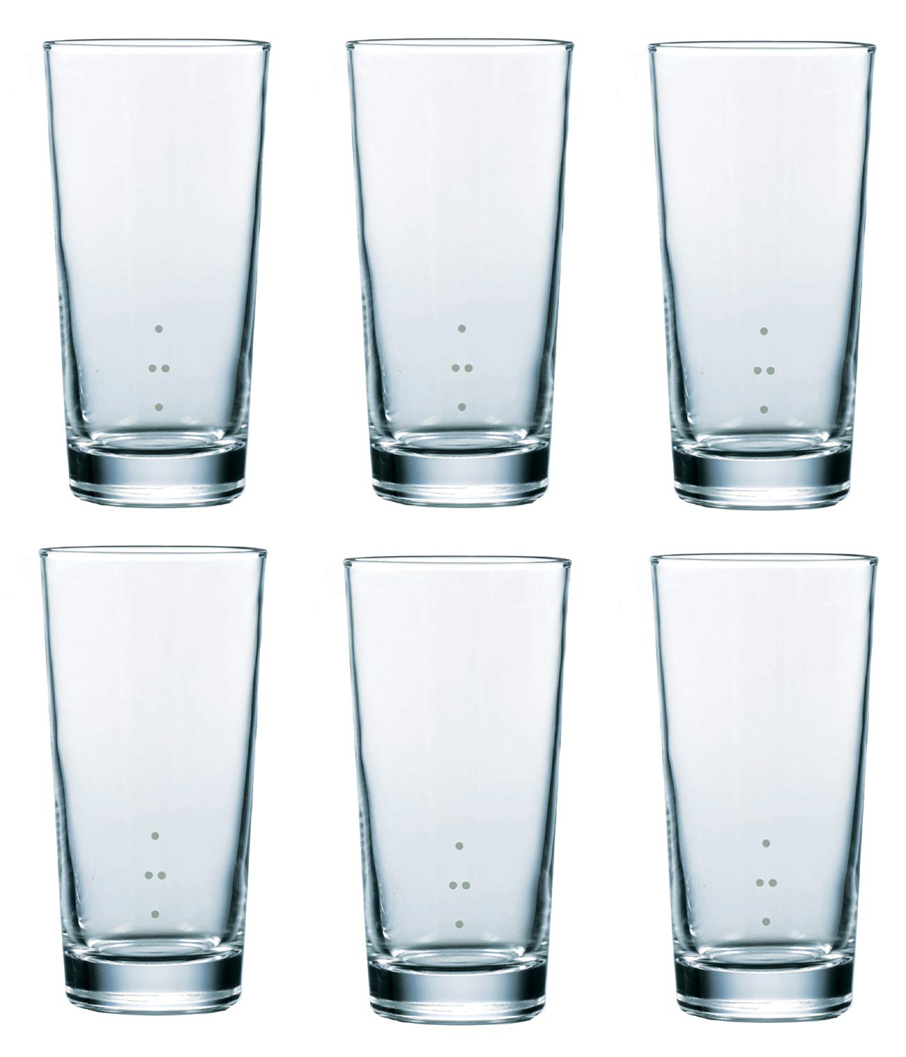 Suntory Marketing Tumbler, Clear, 435ml (14oz, with capacity mark) (Made in Japan), 086-32, Pack of 6