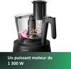 Robot de cuisine multifonction - PHILIPS - HR7776/90 - Série 7000 - 1300W - 12 vitesses - Noir
