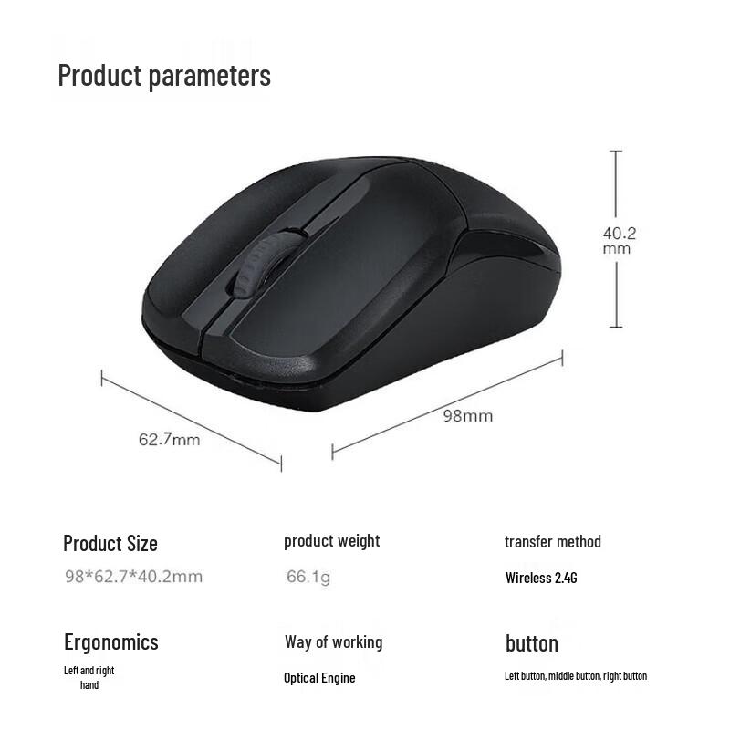 Rapoo X1800Pro Wireless Spill-Resistant Keyboard and Mouse Combo