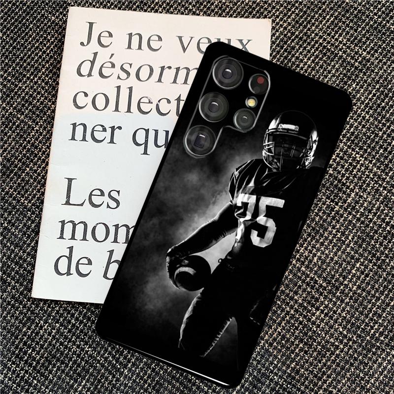 American Football Case For Samsung Galaxy S25 Ultra S21 S22 S23 S24 Ultra S9 S10 S20 Plus S25 FE Back Cover