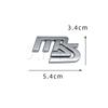 3D MS Car Sticker Front Grille Emblem For Mazda 3 6 MPS Axela CX-7 CX-5 MX5 Body Rear Trunk Badge Decal Stickers Accessories nh1