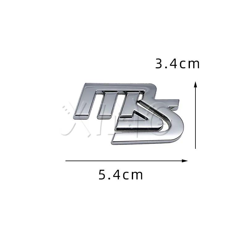 3D MS Car Sticker Front Grille Emblem For Mazda 3 6 MPS Axela CX-7 CX-5 MX5 Body Rear Trunk Badge Decal Stickers Accessories nh1