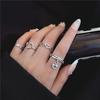 Modyle Heart Rings For Women Punk Girl Hip Hop Jewelry Korea Vintage High Quality Copper Color Open Ring Trendy