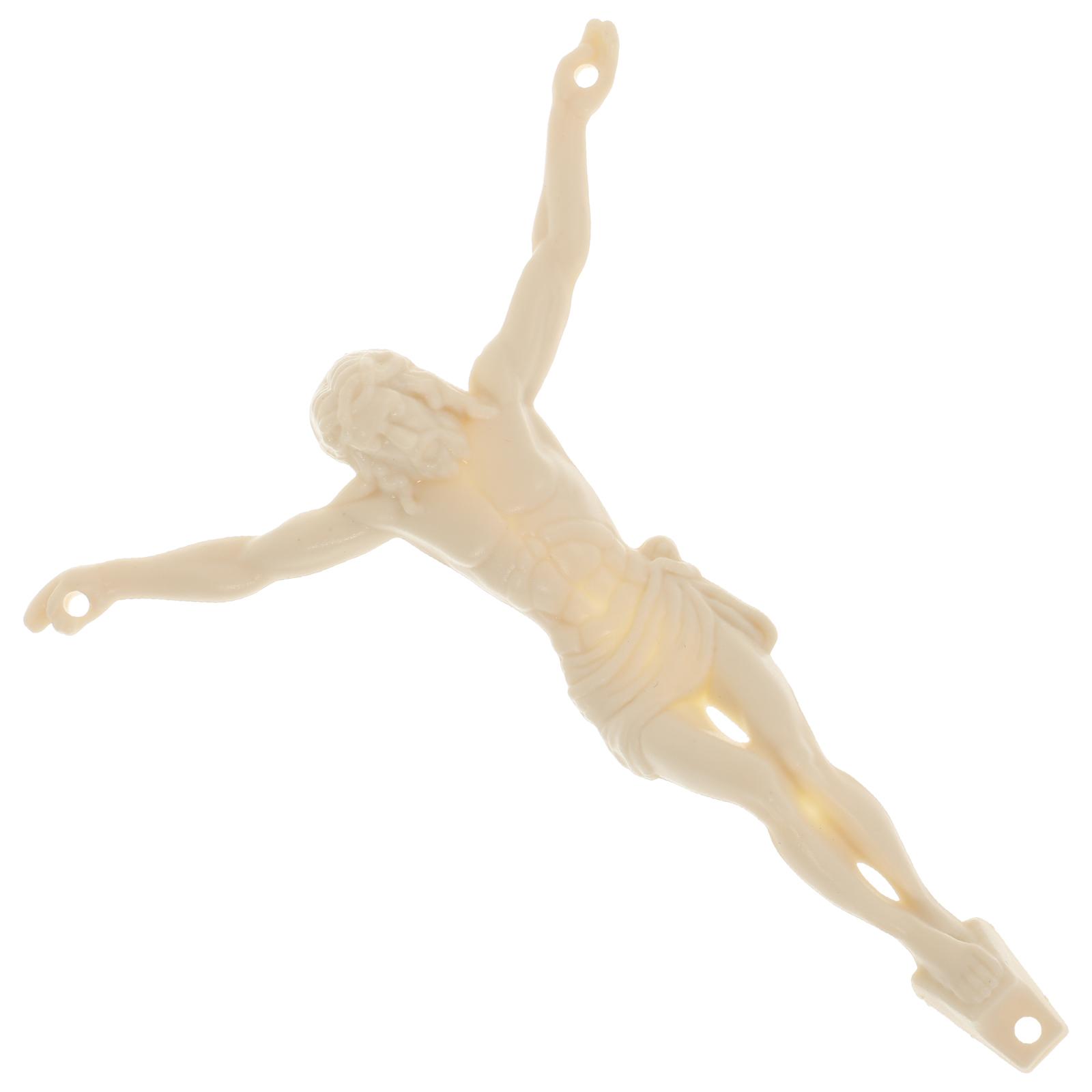 

Крест Декор Фигурка Иисуса для Стены Фигурная Статуя DIY Аксессуары Ремесло Украшение Пластиковая Модель 10x7.5cm бежевый