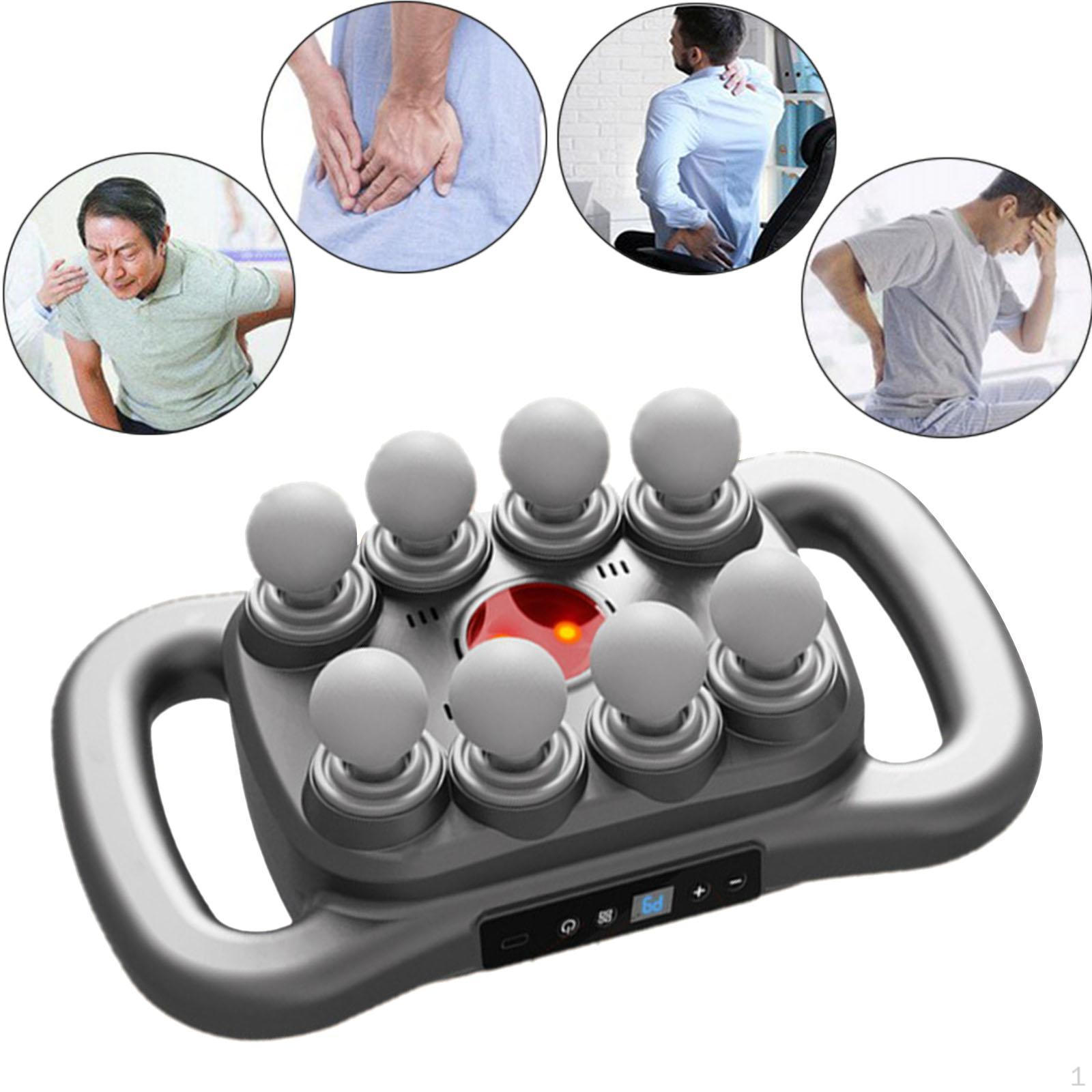 

Перкуссионный массажер для глубоких тканей, для мышц спины, ног, для женщин и мужчин, подарки 8 Head