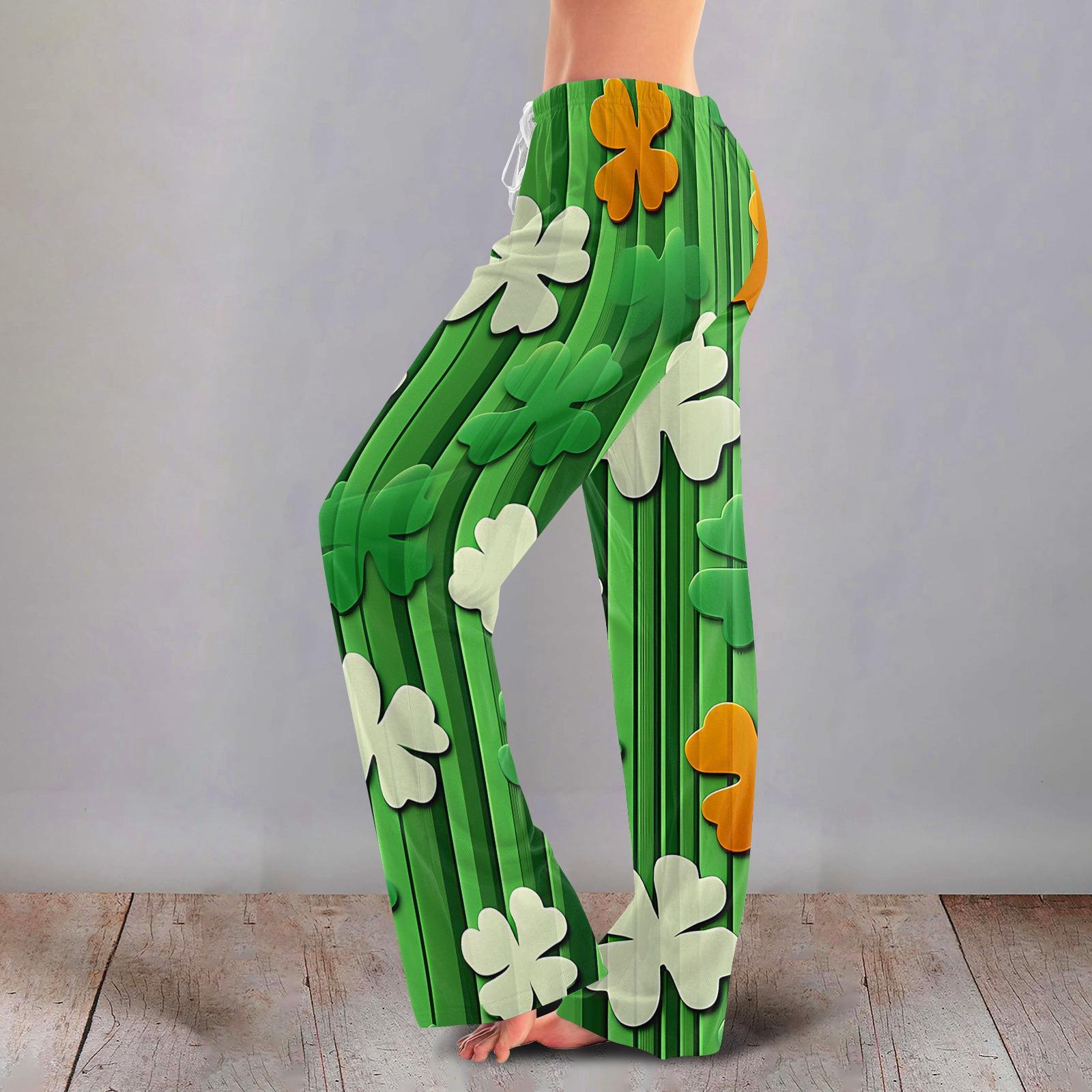 

Women s Casual Fashion Comfort Pajama Pants Print Drawstring Pants Full Length Long S