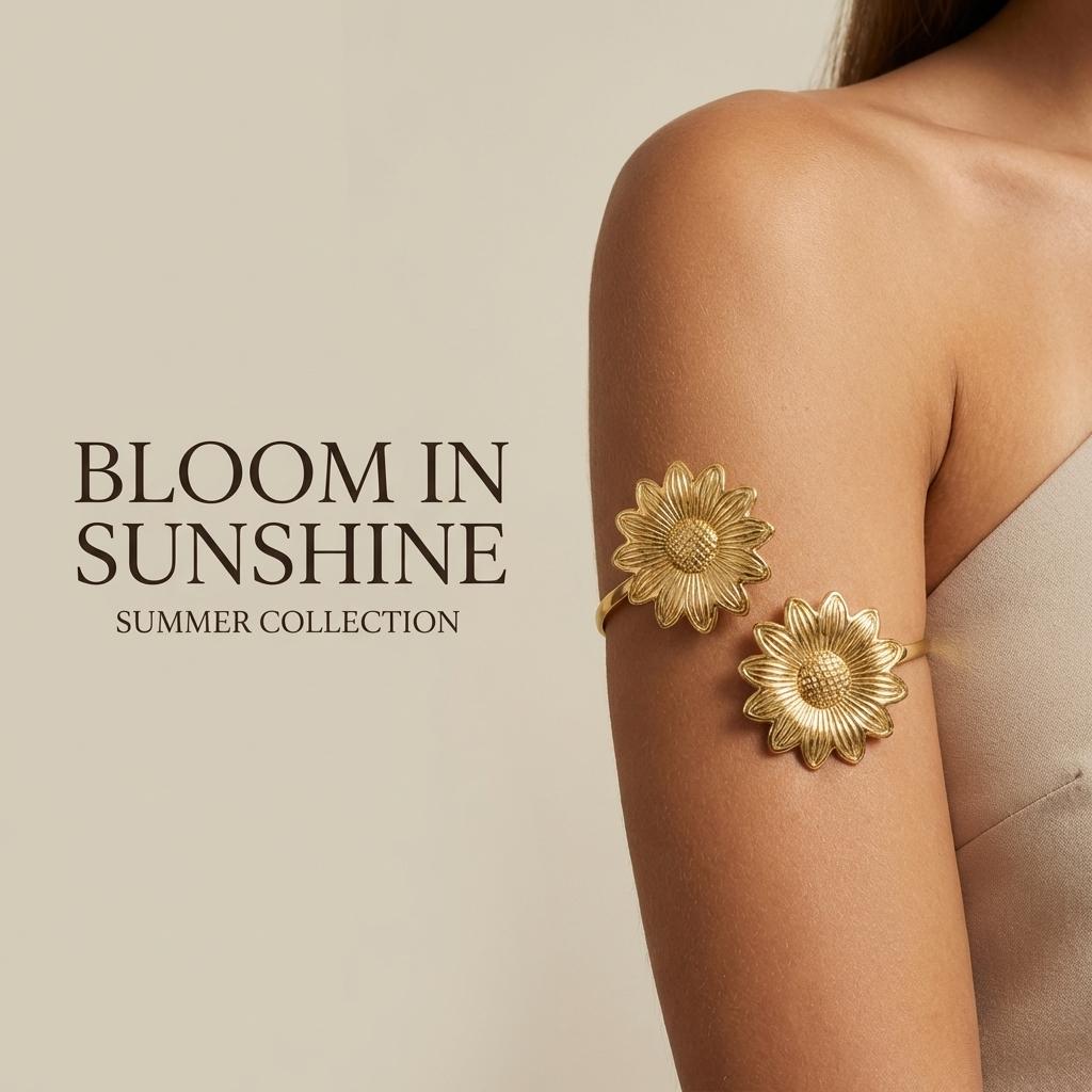 Kreative Metall Hohlblumen Oberarm Armbänder für Frauen Punk Geometrische Blätter Armbänder Sommer Strandparty Schmuck Geschenke