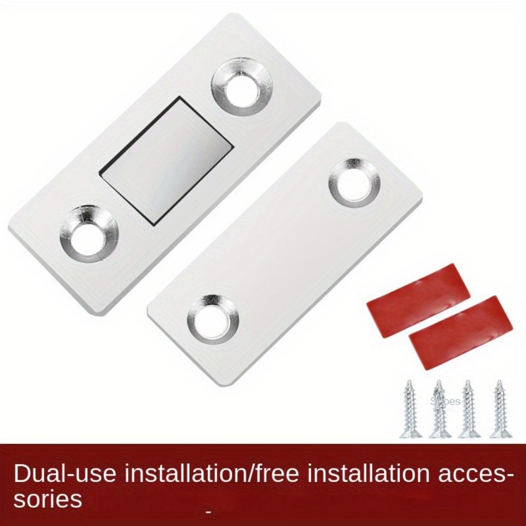 1Pairs Ultra Thin Strong Cabinet Door Magnetic Suction - Non Punching Invisible Drawer Closet Door Suction .