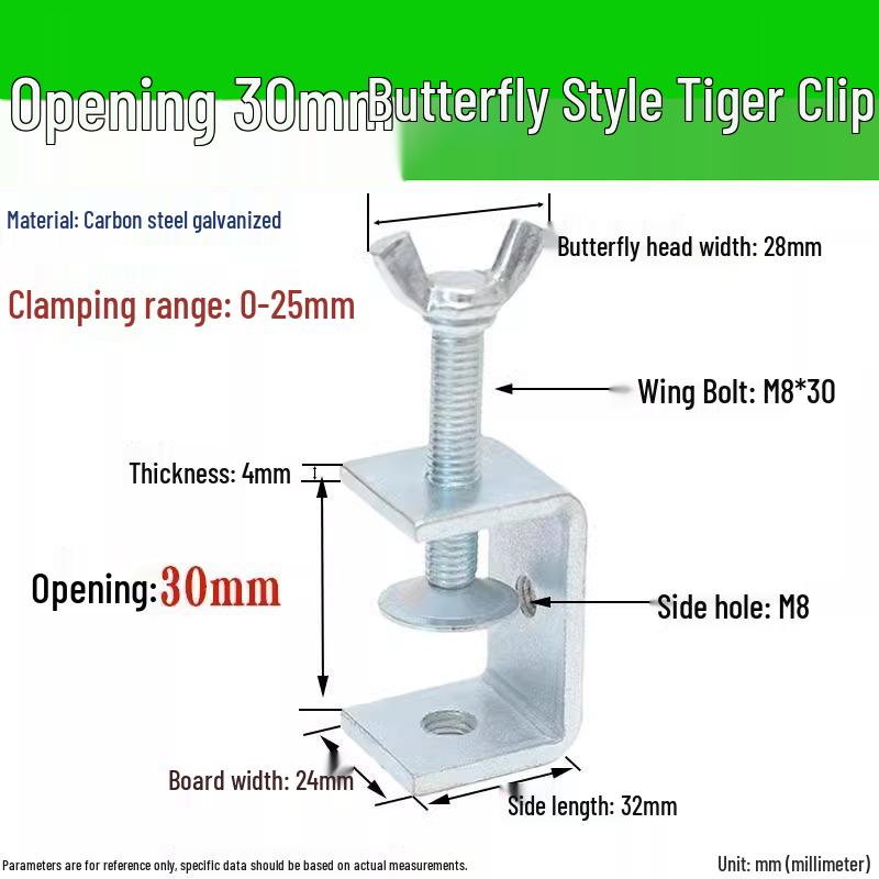 304 Stainless Steel U-Clamp Tiger Clamp with Hand-Tightened Eyebolt