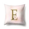 Polyester Pillowcase Home Fantasy Watercolor Print Pillowcase 26 English Letter Cushion Cover