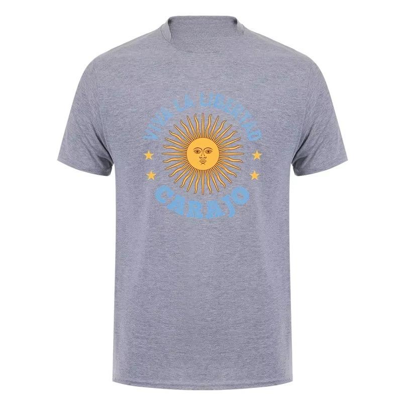 VIVA LA LIBERTAD CARAJO T Shirt Summer Funny Men Cotton Streetwear Tops Short Sleeve T-shirt Man Clothes Top