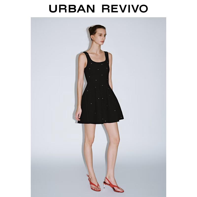 

UR French Diamond Embellished Sleeveless Knitted Mini Dress M