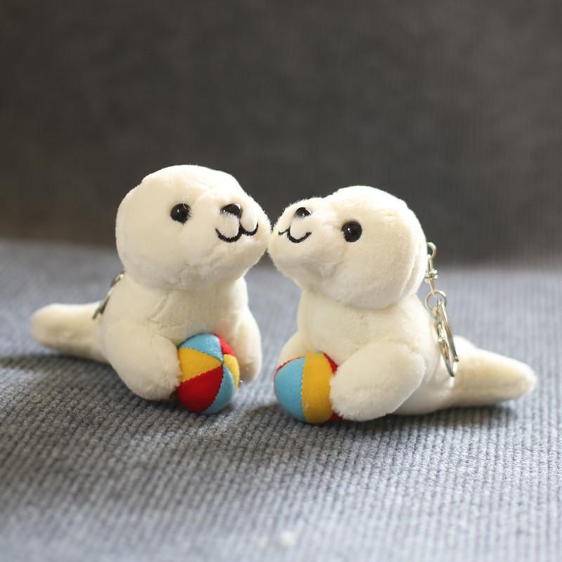 Cute Cute Seal Pendant Plush Toy Sea Lion Doll Cartoon Bag Hanging Keychain Doll Doll