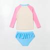Girls' Long Sleeve Rainbow Swimsuit Set - Sun Protection, Summer 2025