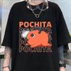 Tricou Anime Funny Pochita Imprimare Grafică Mânecă Scurtă Vară Casual Gât Rotund Tricou Lejer Top