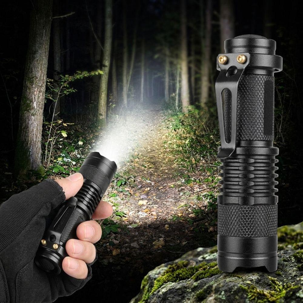 Aluminum Zinc Zinc Alloy LED Zoom Flashlight Super Bright Dimmable Camping Lamp  Outdoor Activity